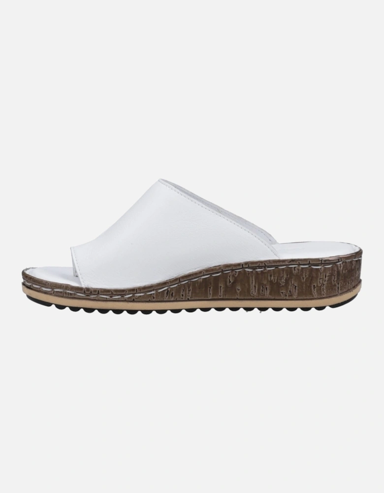 Elissa Toepost Suede Women's White Sandals