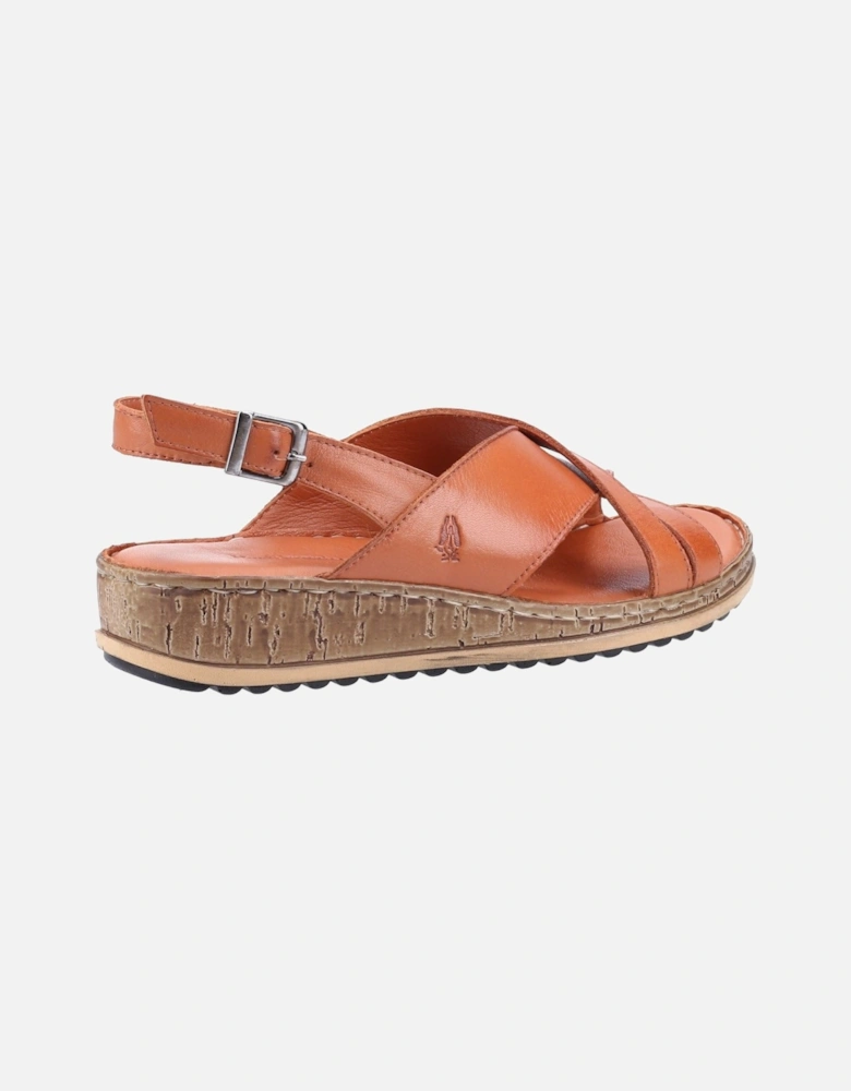 Elena Leather Women's Tan Wedges