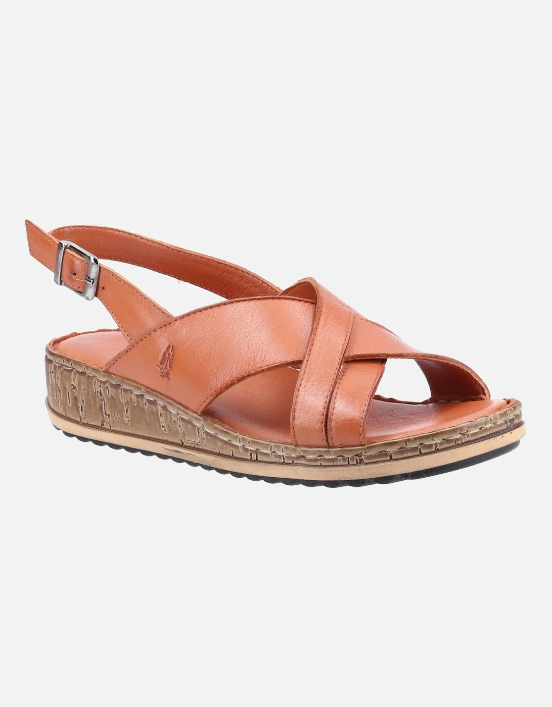 Elena Leather Women's Tan Wedges, 10 of 9