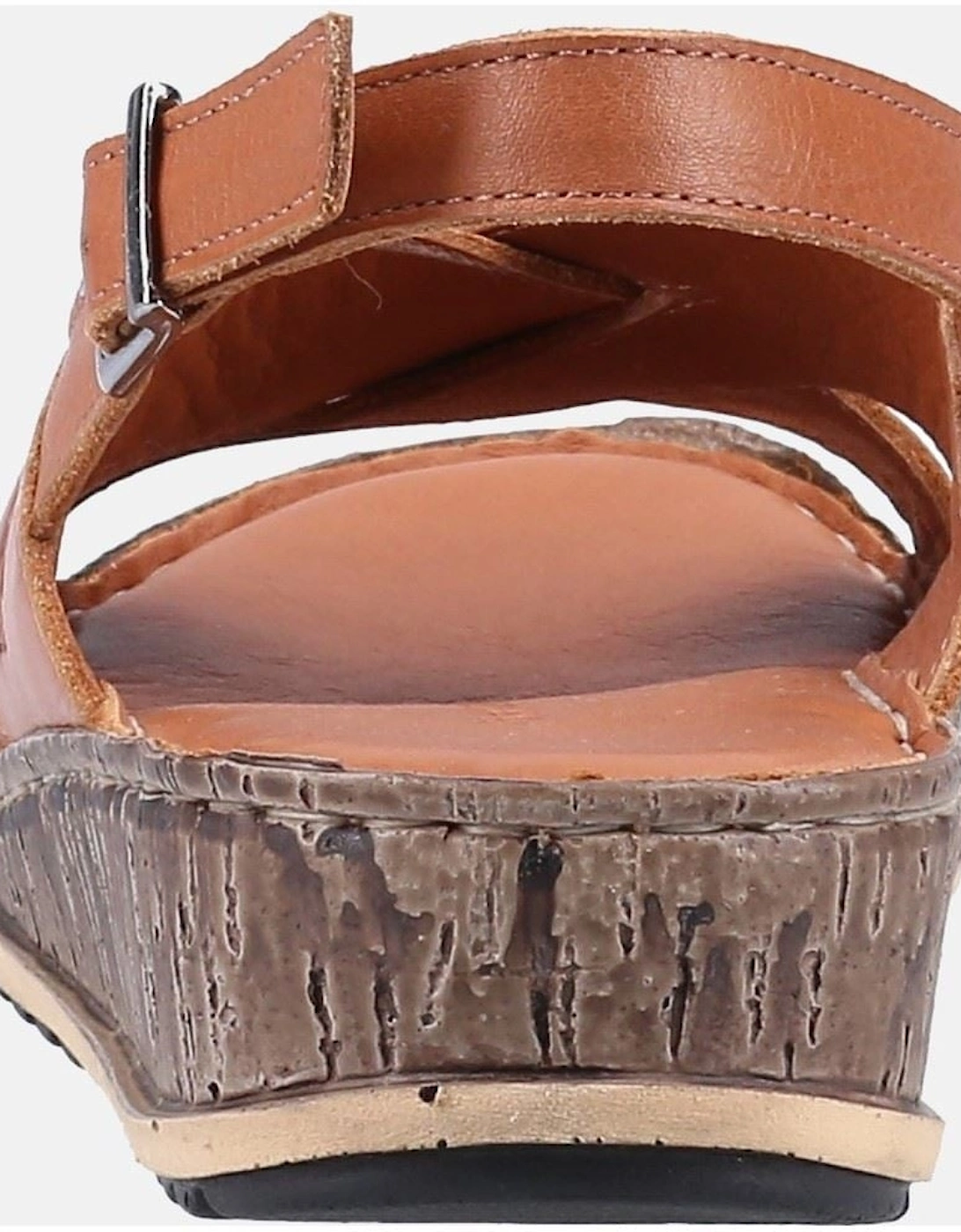Elena Leather Women's Tan Wedges