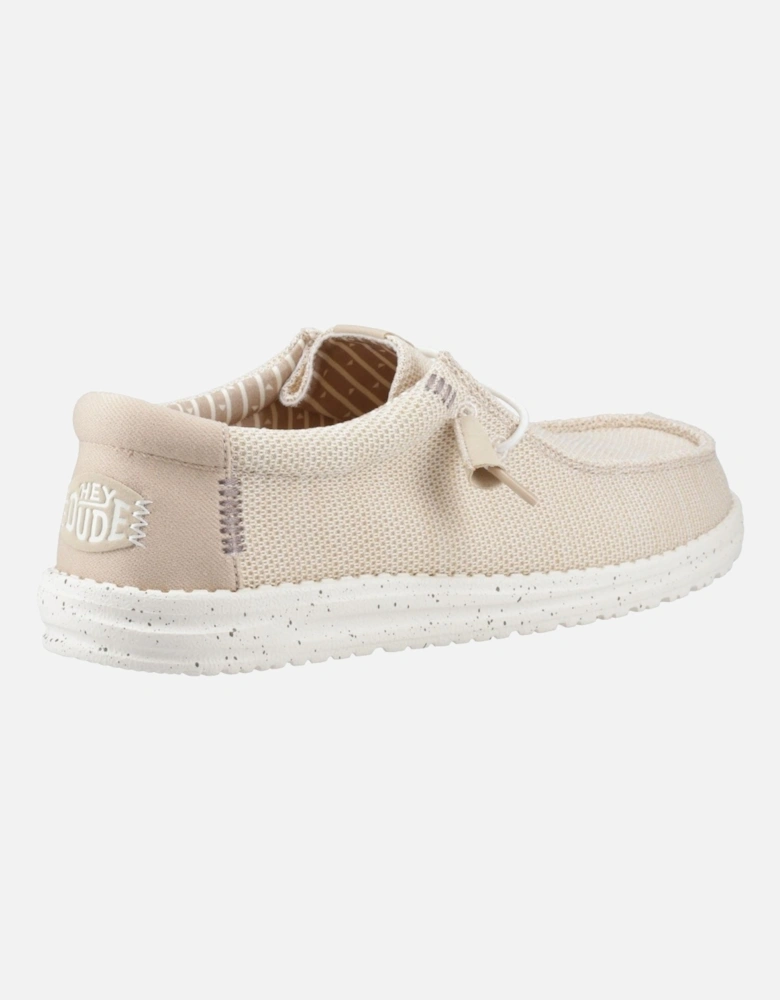 HEYDUDE Wally Stretch Sox Polyester Men's Irish Cream/Egret Moccasins Shoes