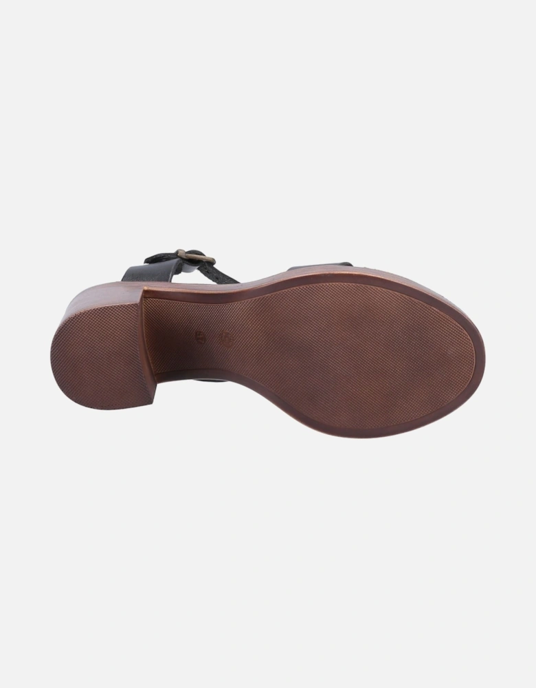 Georgia Leather Women's Black Sandals