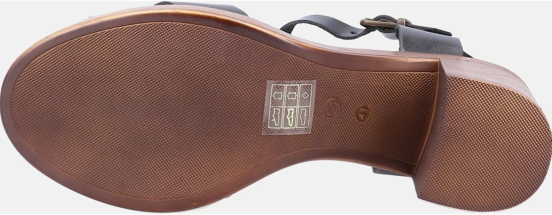 Georgia Leather Women's Black Sandals