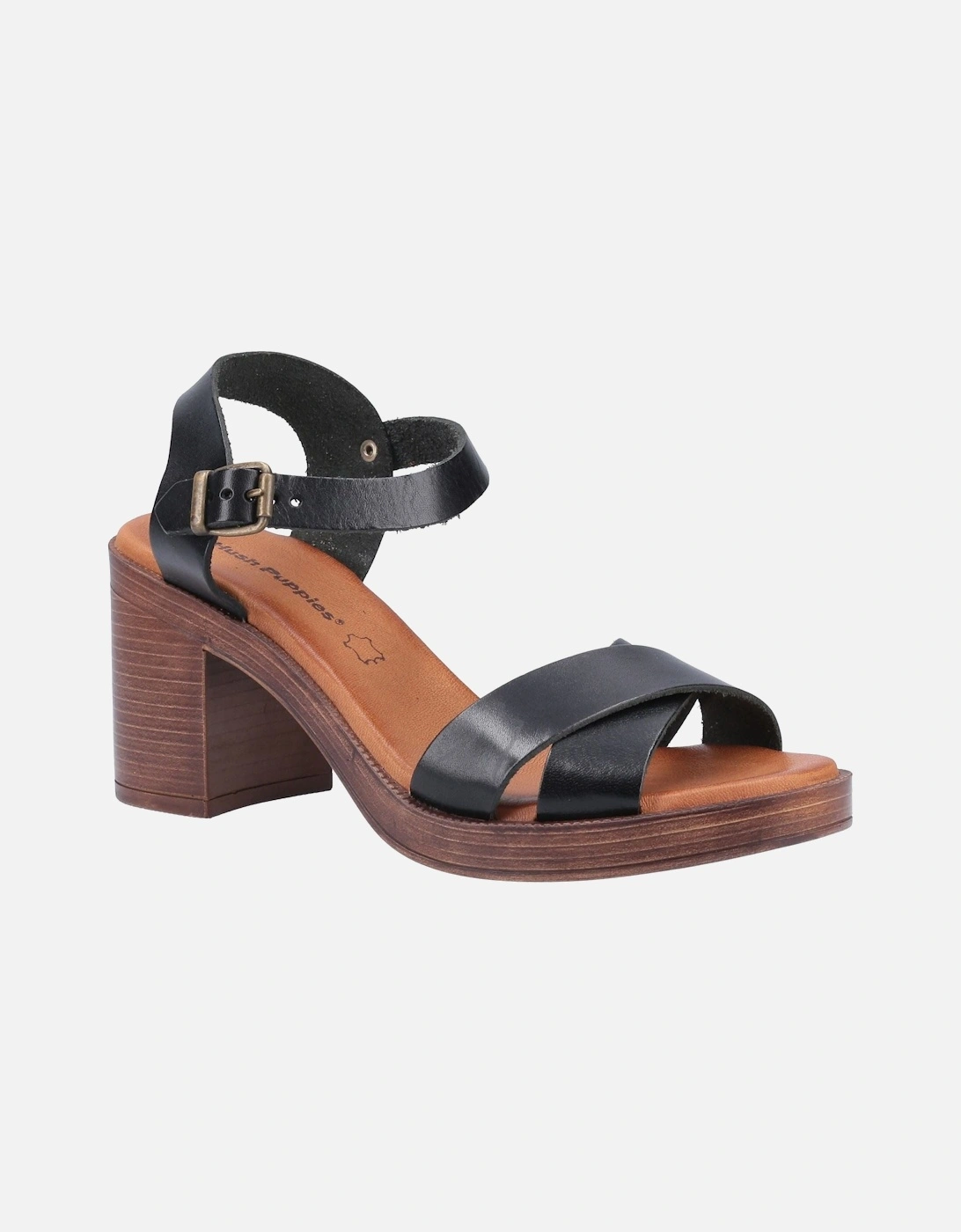 Georgia Leather Women's Black Sandals, 10 of 9