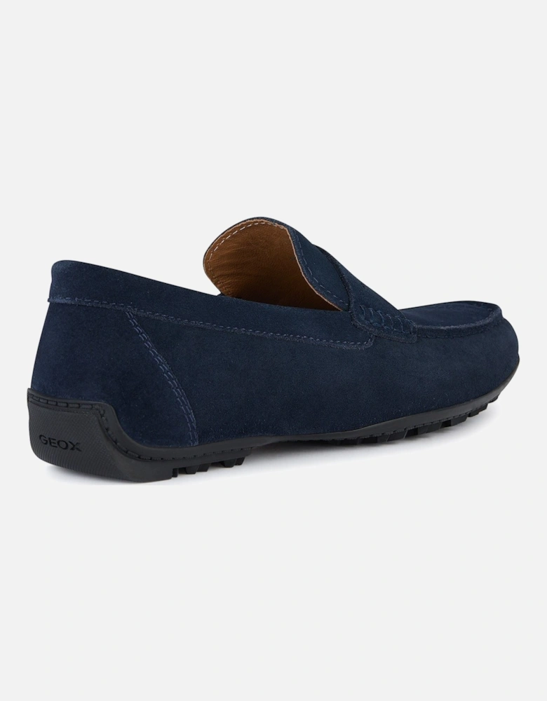 U KOSMOPOLIS + GRIP Leather Men's Navy Loafers