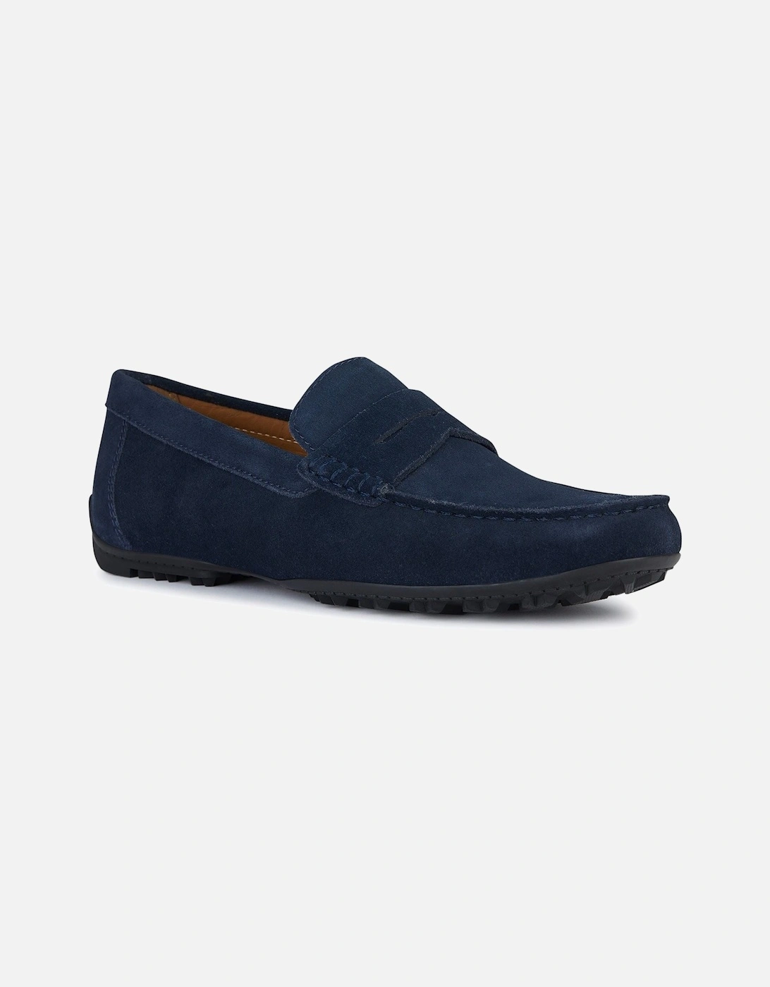 U KOSMOPOLIS + GRIP Leather Men's Navy Loafers, 8 of 7