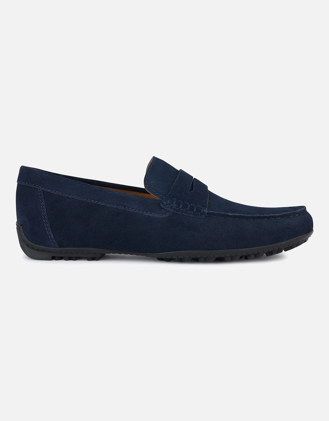 U KOSMOPOLIS + GRIP Leather Men's Navy Loafers