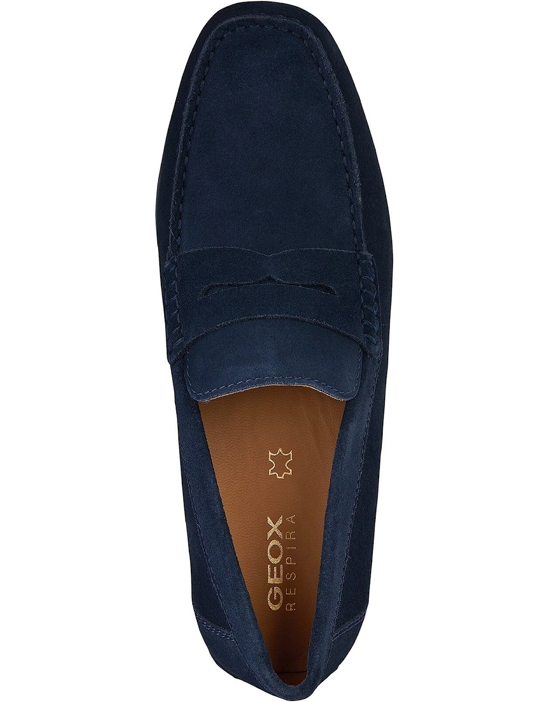 U KOSMOPOLIS + GRIP Leather Men's Navy Loafers