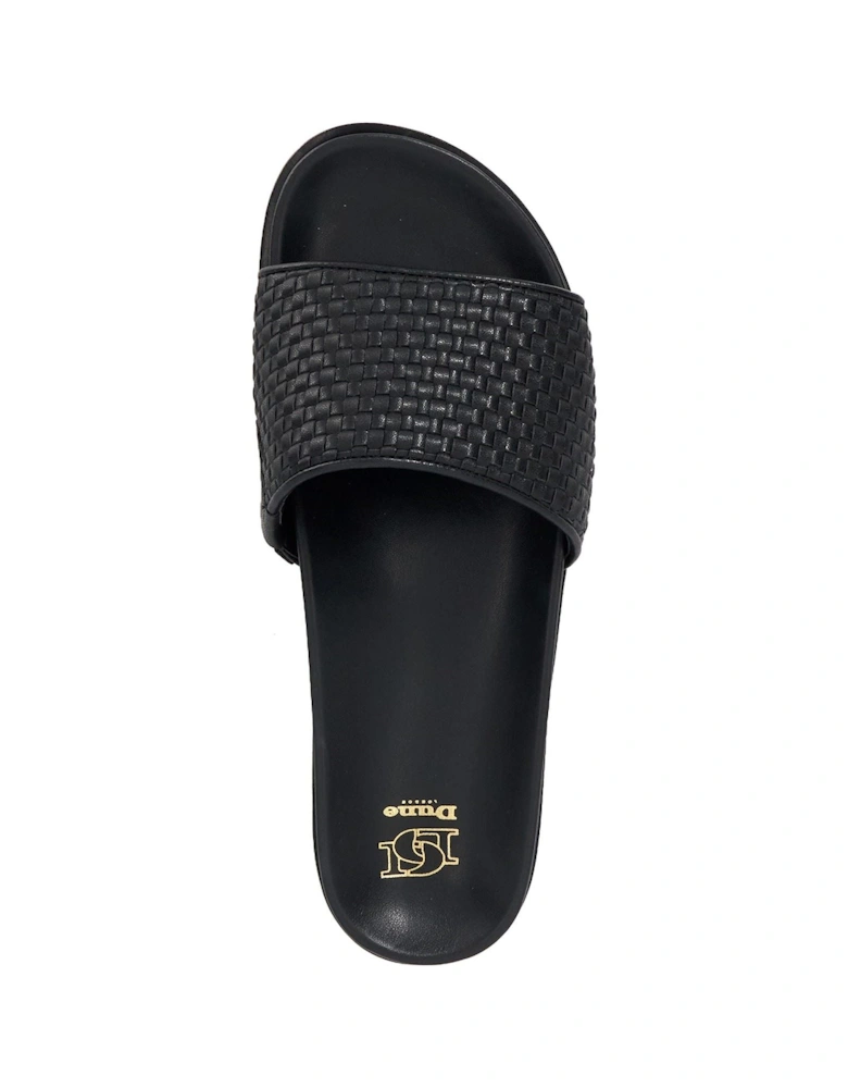 Dune Lilas Women's Black Sandals