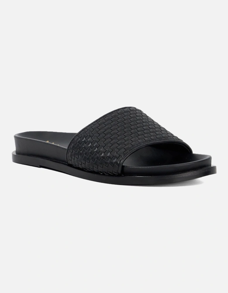 Dune Lilas Women's Black Sandals