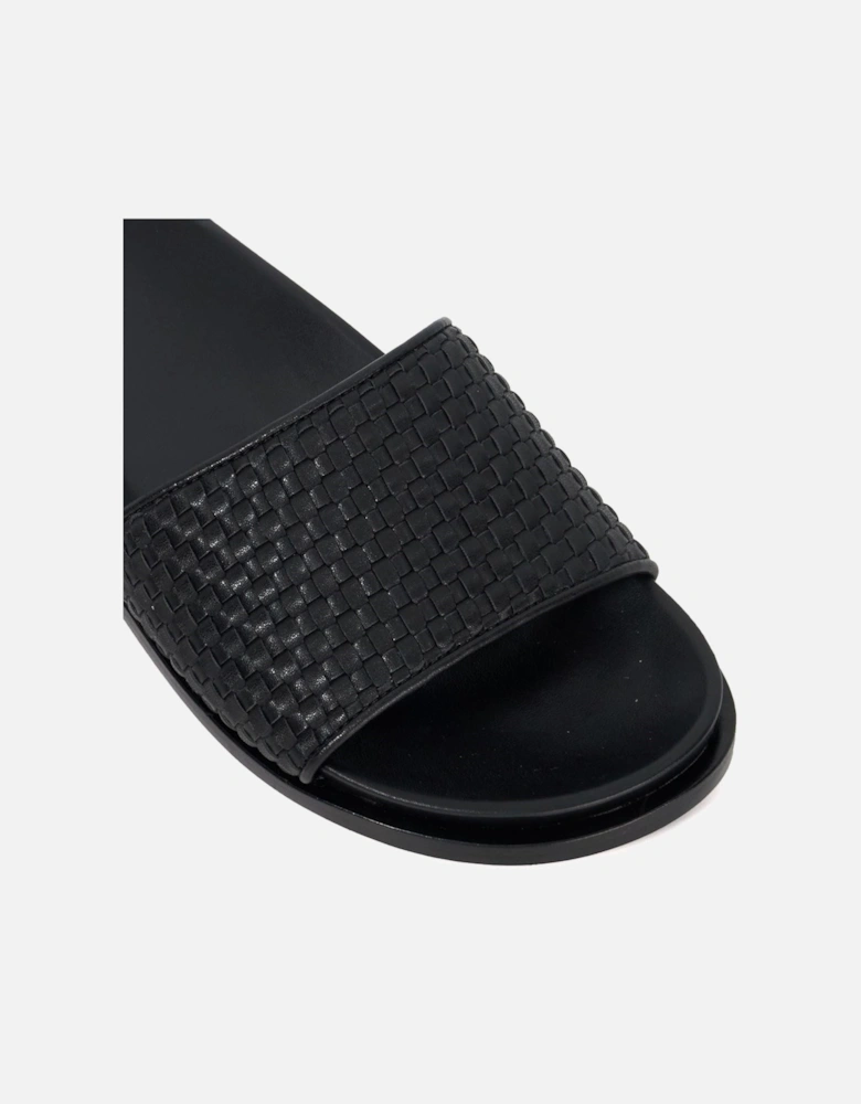 Dune Lilas Women's Black Sandals