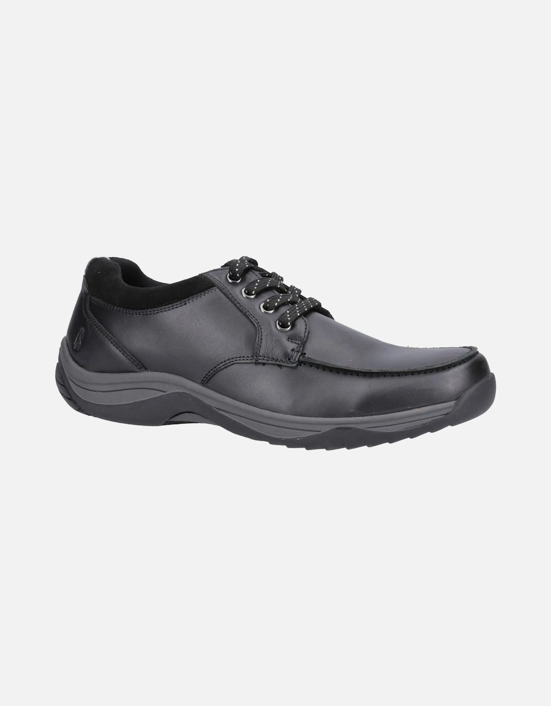Derek Leather Men's Black Lace-Up Shoes, 10 of 9