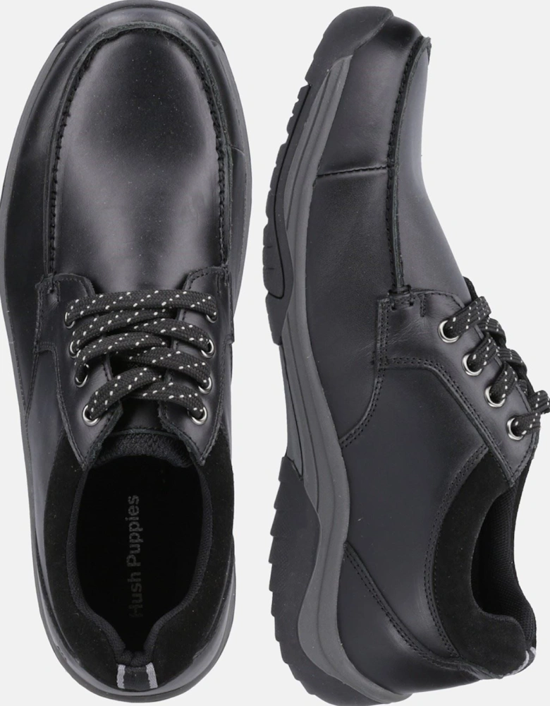Derek Leather Men's Black Lace-Up Shoes