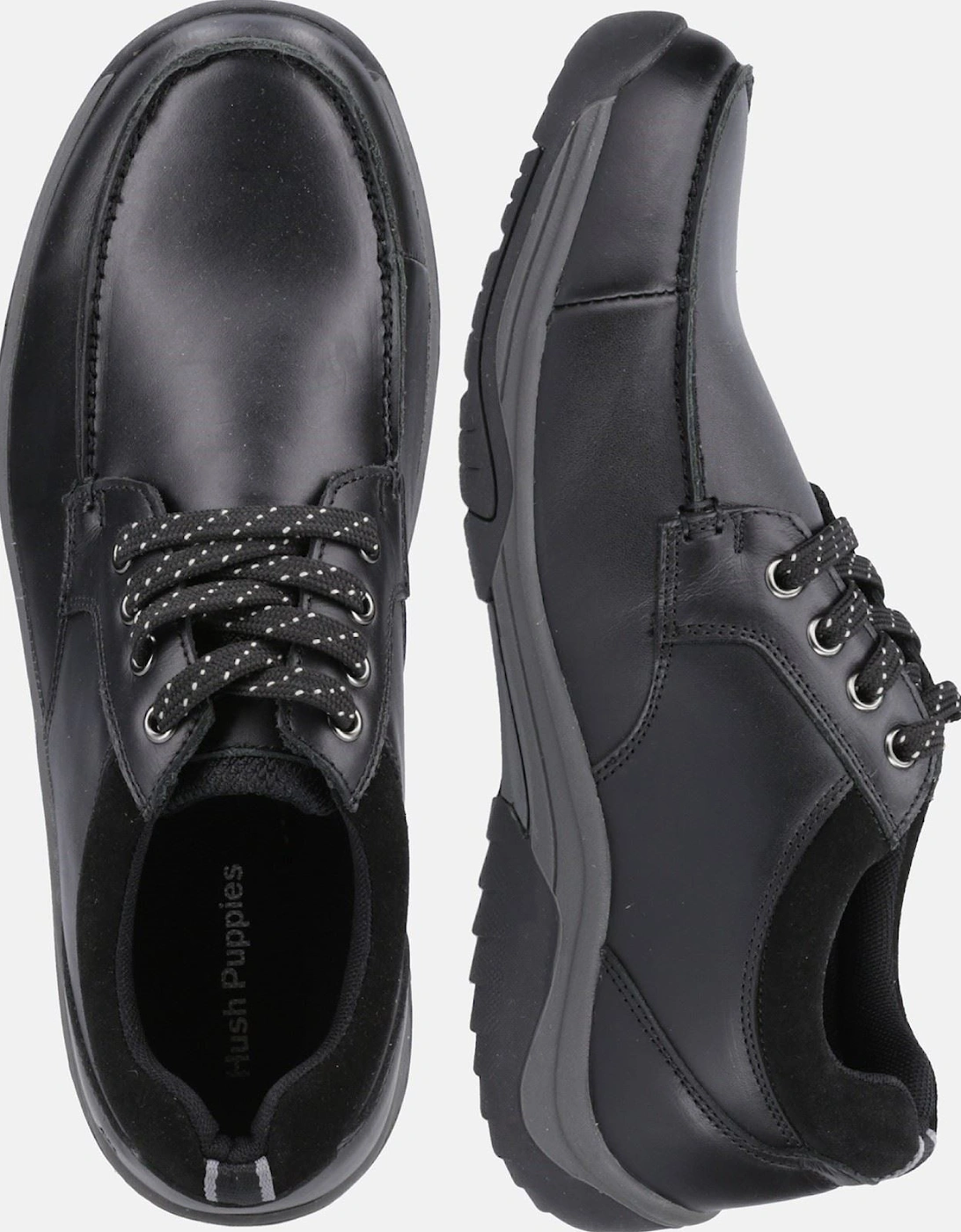 Derek Leather Men's Black Lace-Up Shoes