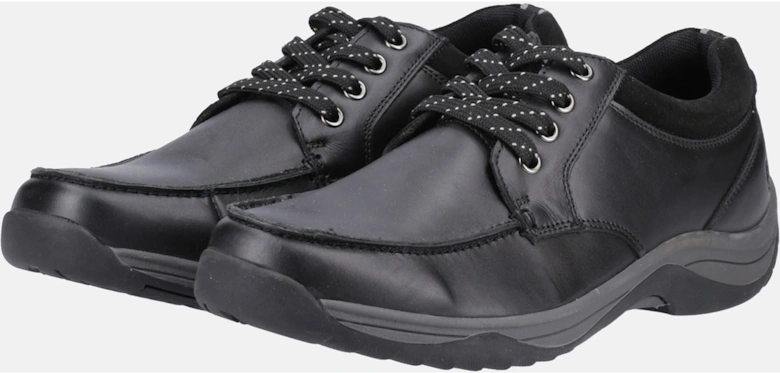 Derek Leather Men's Black Lace-Up Shoes