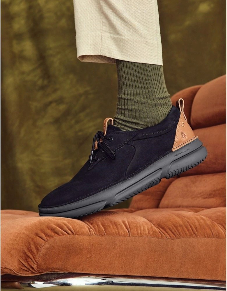 Baylor Leather Men's Black/Black Lace-Up Shoes