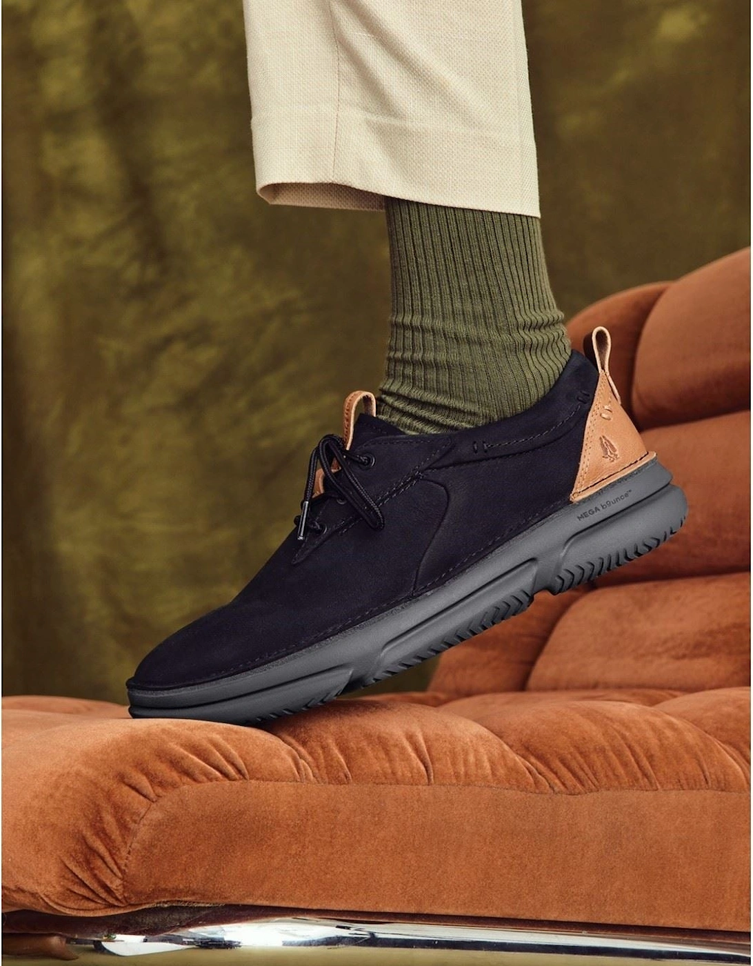 Baylor Leather Men's Black/Black Lace-Up Shoes