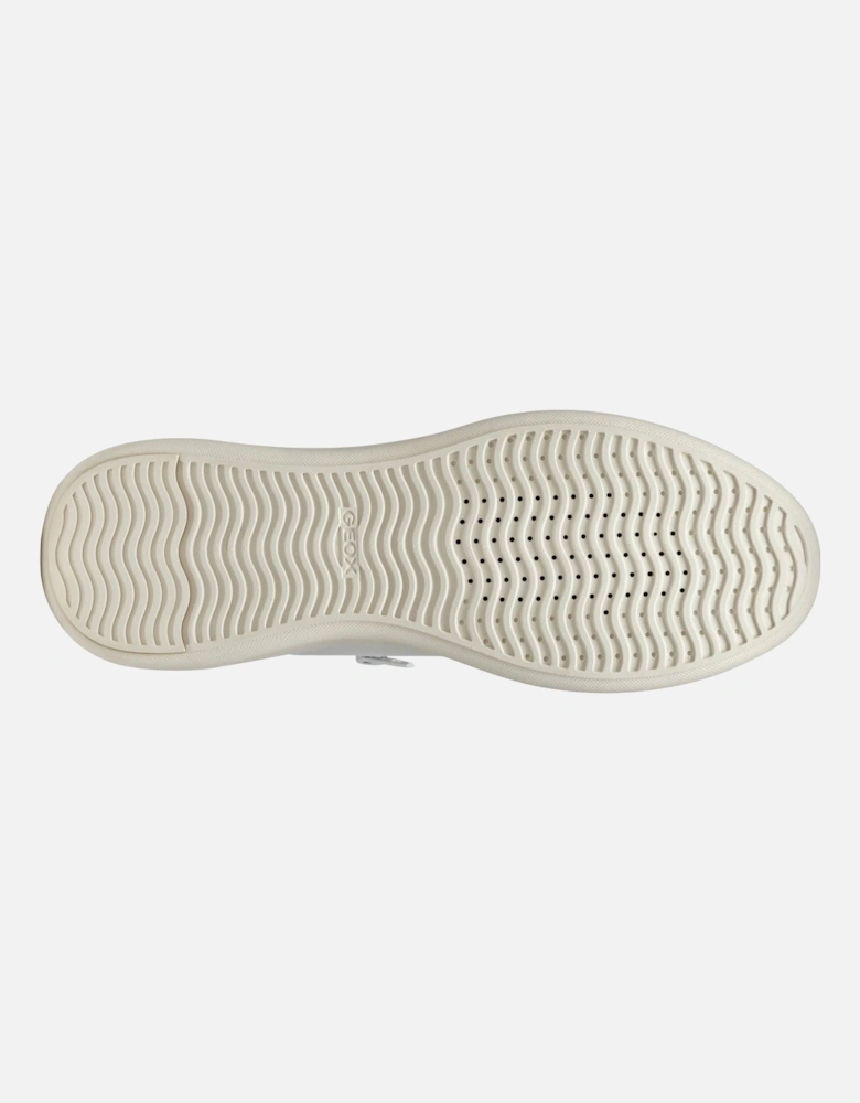 D SUNNETTY Synthetic Polyurethane Women's White/Silver Trainers