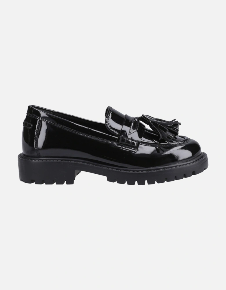 Abigail Patent Senior Leather Girls's Black Loafers