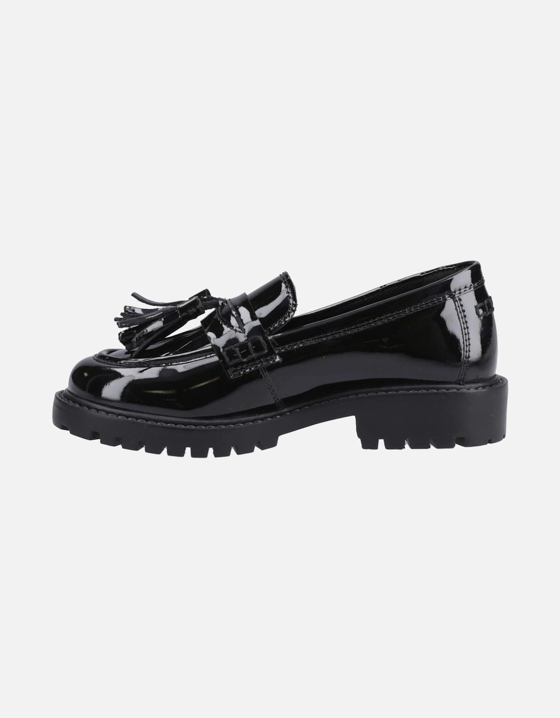 Abigail Patent Senior Leather Girls's Black Loafers