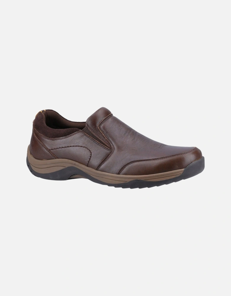 Donald Leather Men's Coffee Moccasins Shoes