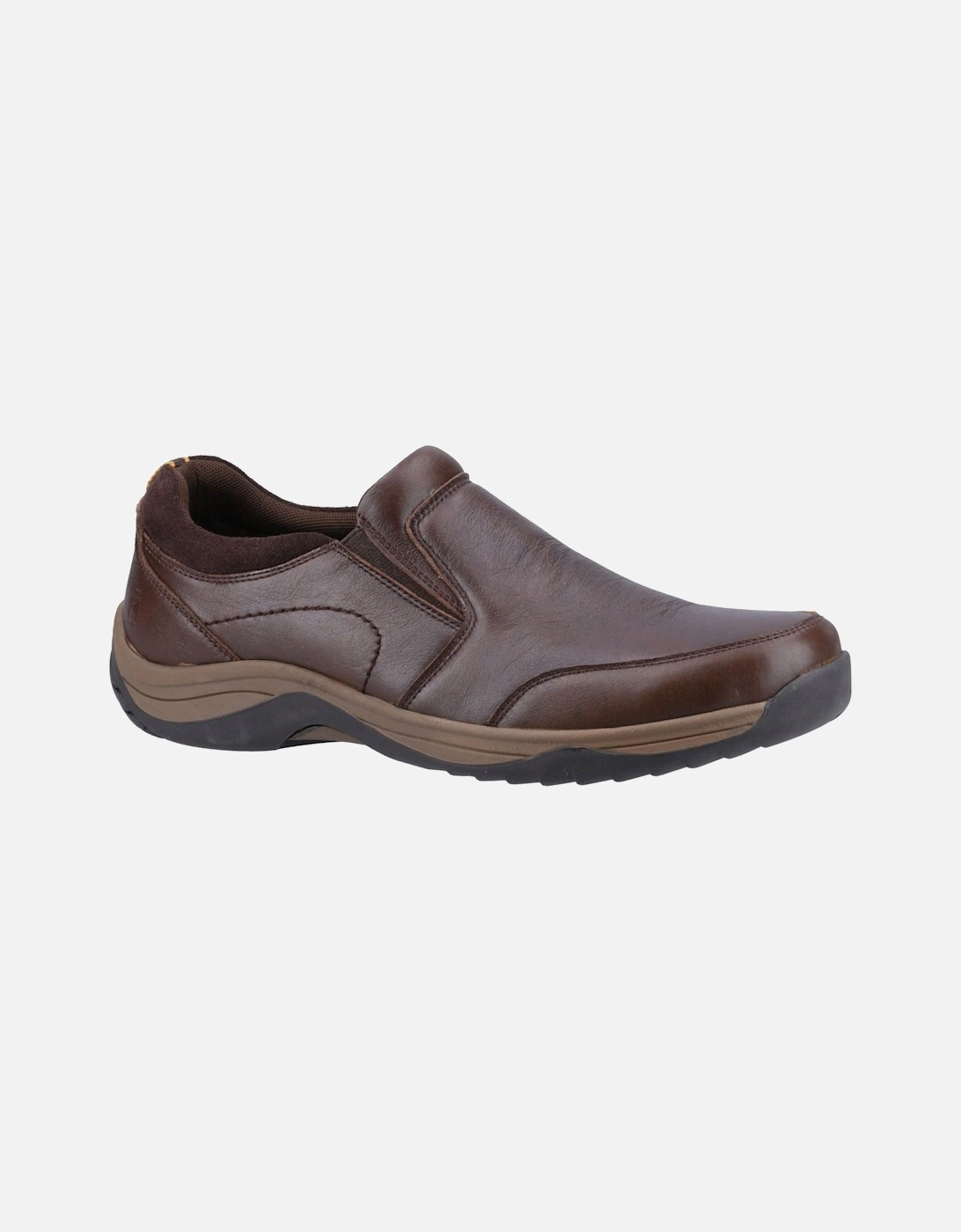 Donald Leather Men's Coffee Moccasins Shoes, 6 of 5
