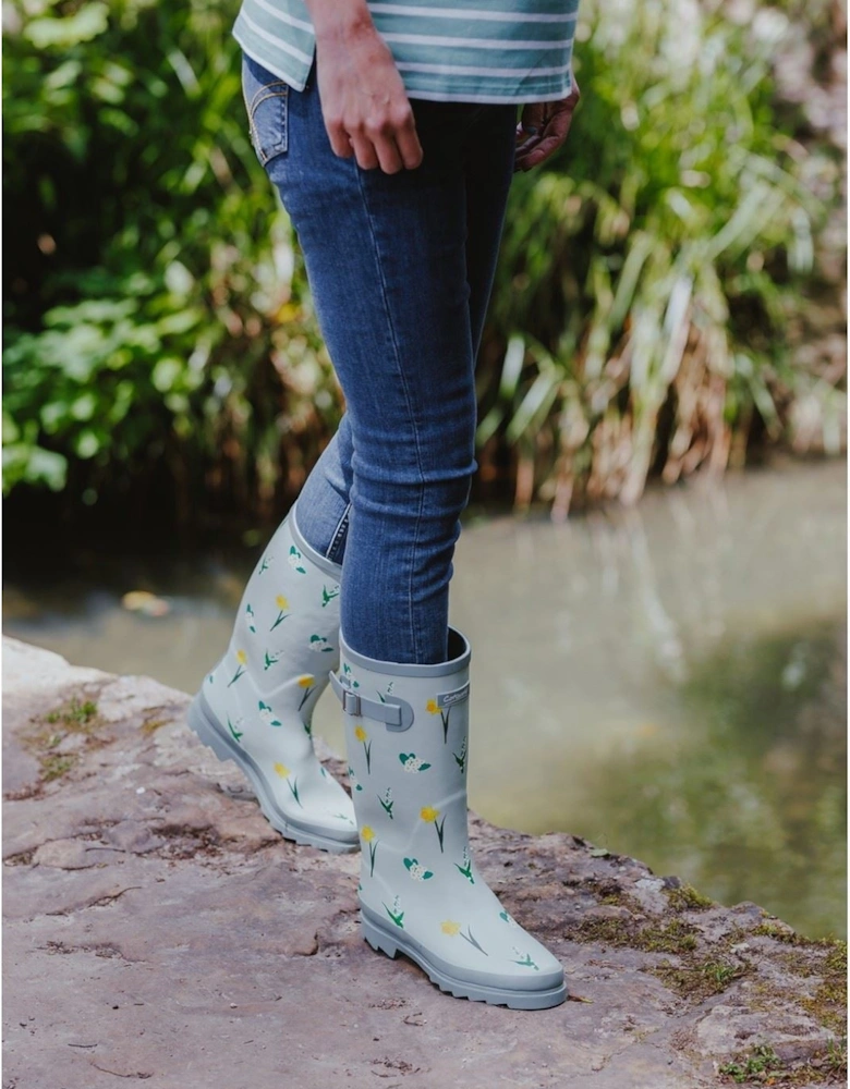 Wildflower Tall Rubber Women's Mint Wellington Boots