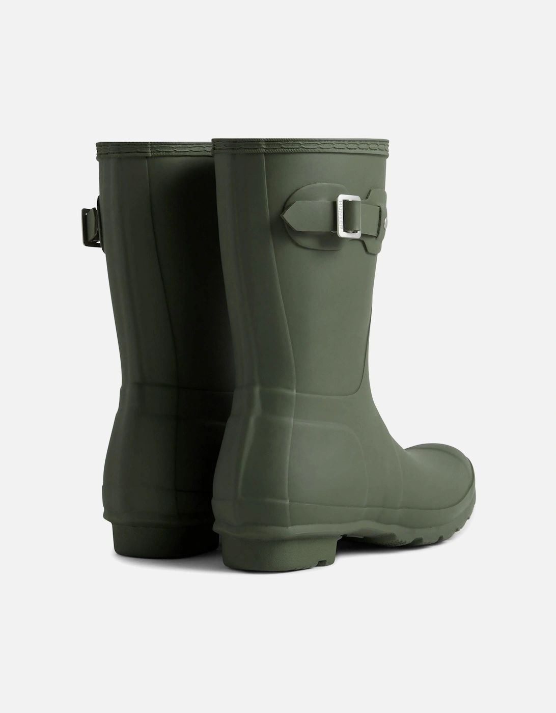 Original Short Boot Rubber Women's Dark Olive Wellington Boots