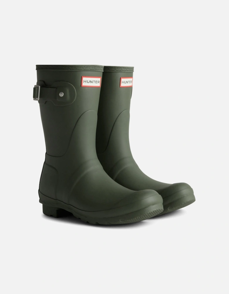 Original Short Boot Rubber Women's Dark Olive Wellington Boots