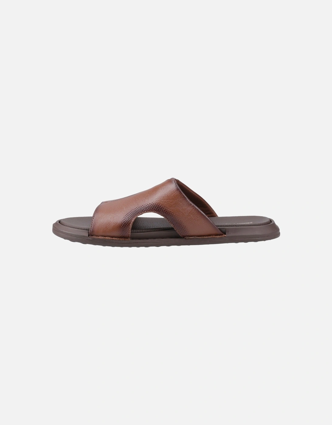 Callum Slide Leather Men's Brown Sandals