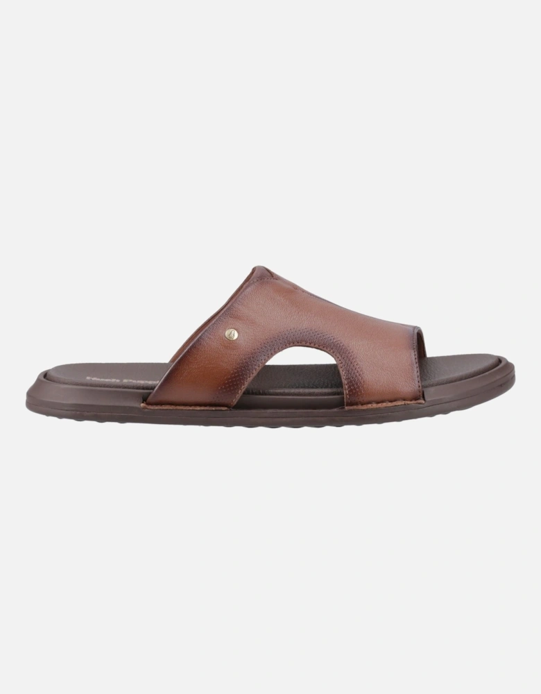 Callum Slide Leather Men's Brown Sandals