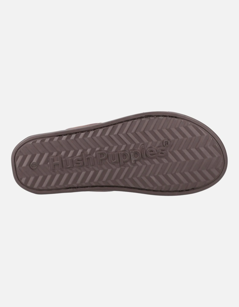 Callum Slide Leather Men's Brown Sandals
