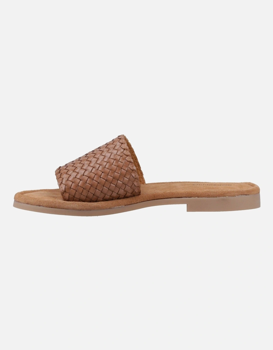 Hetty Slide Leather Women's Tan Sandals