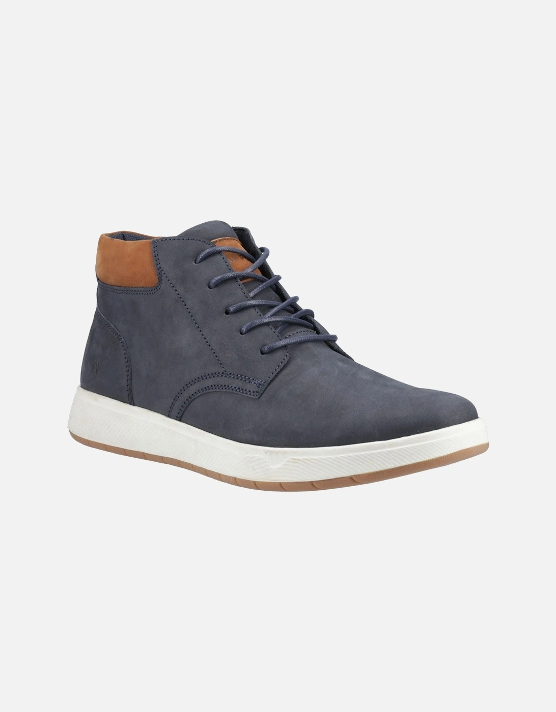 Bronko Chukka Leather Men's Navy Boots, 8 of 7