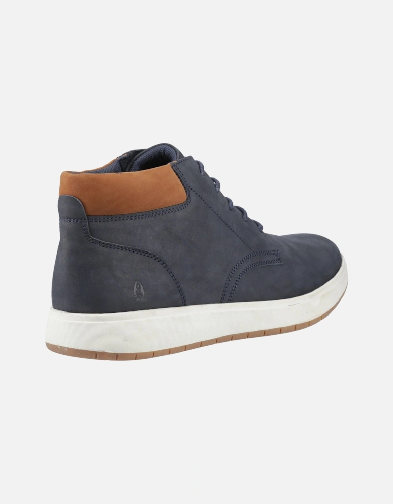 Bronko Chukka Leather Men's Navy Boots