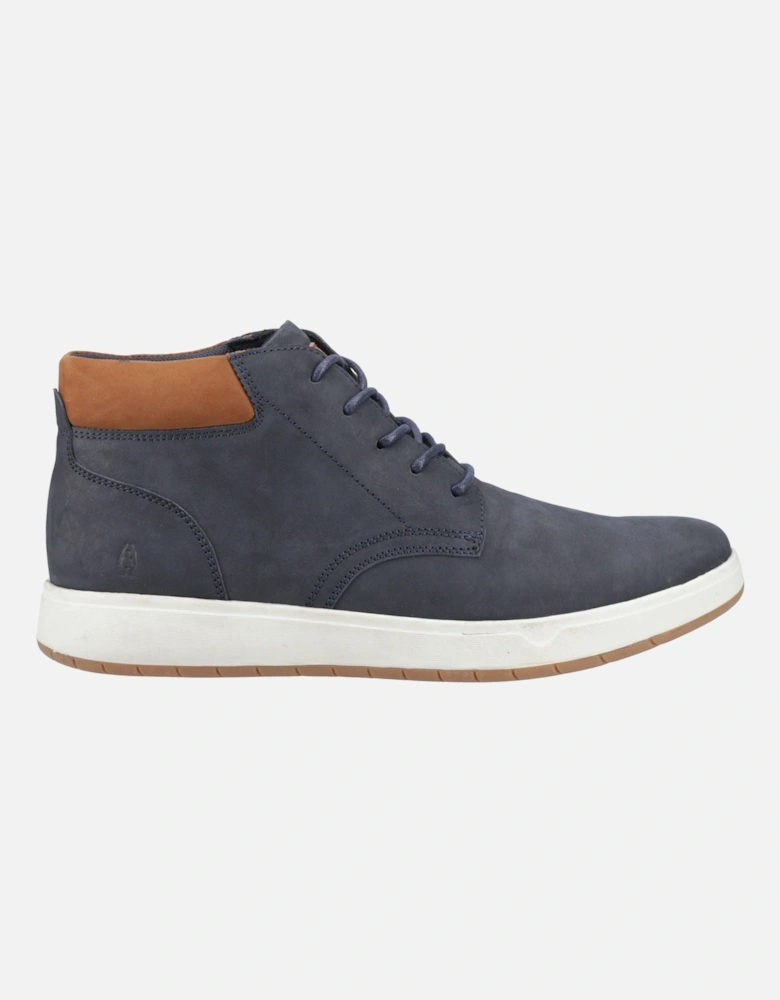 Bronko Chukka Leather Men's Navy Boots