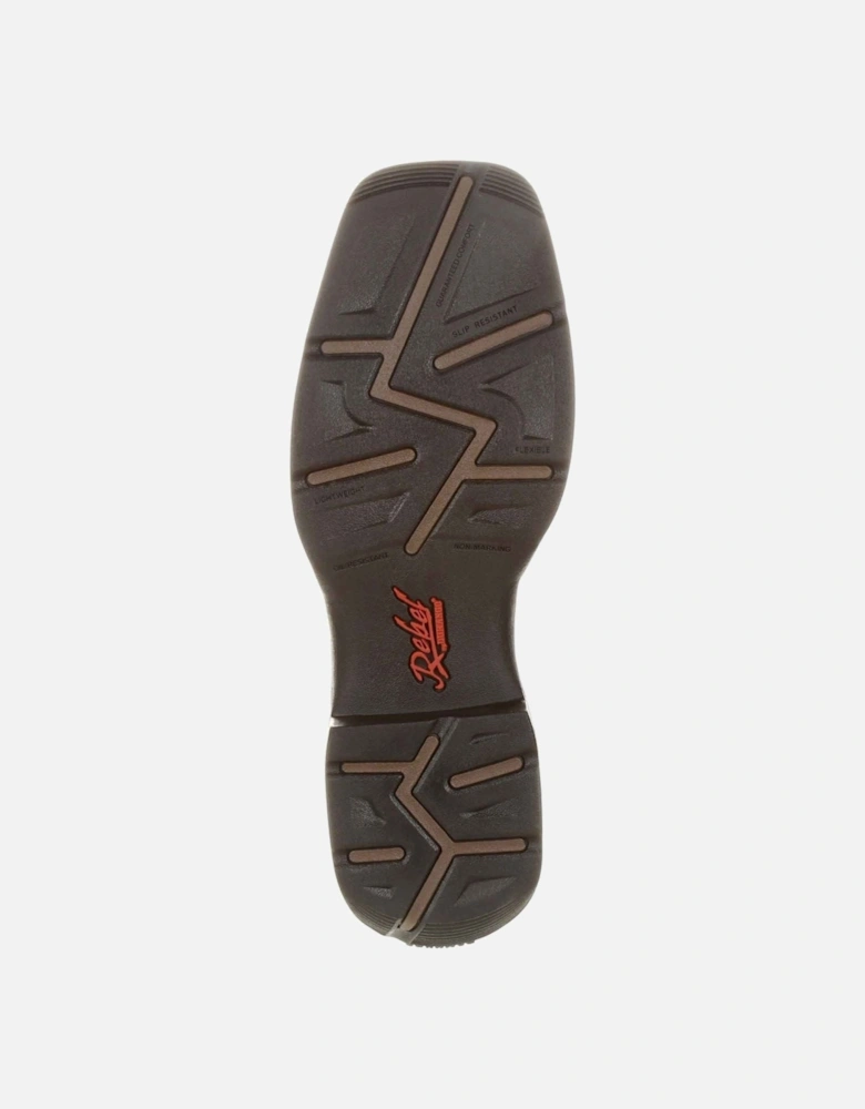 Rebel Leather Men's Saddlehorn/Clover Boots