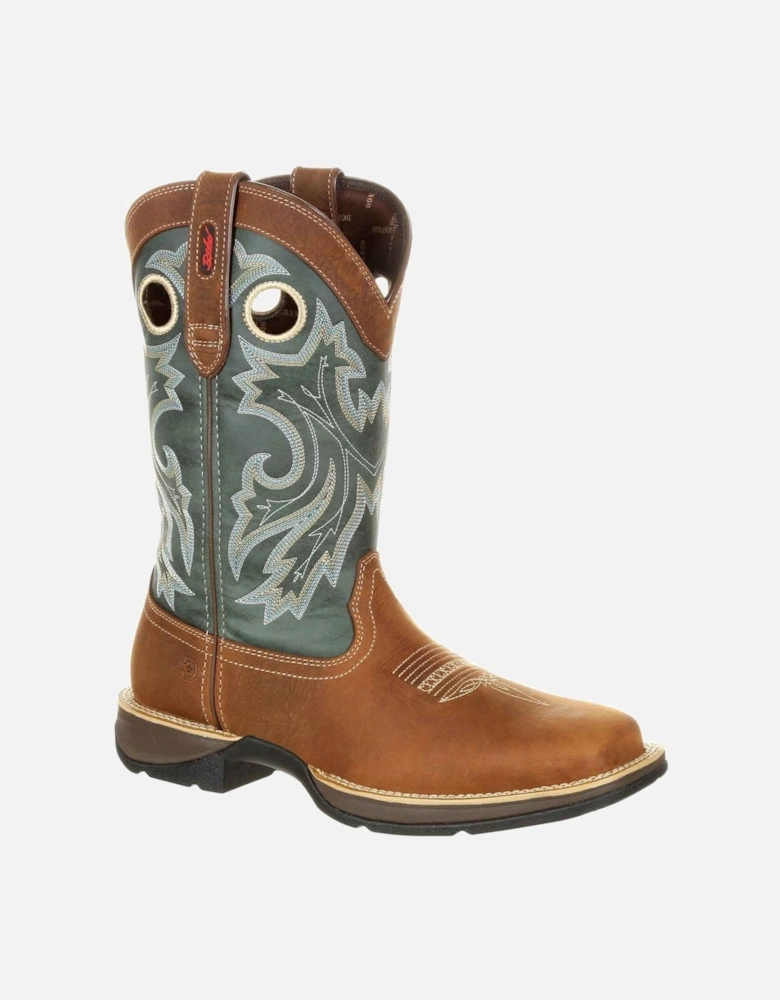 Rebel Leather Men's Saddlehorn/Clover Boots