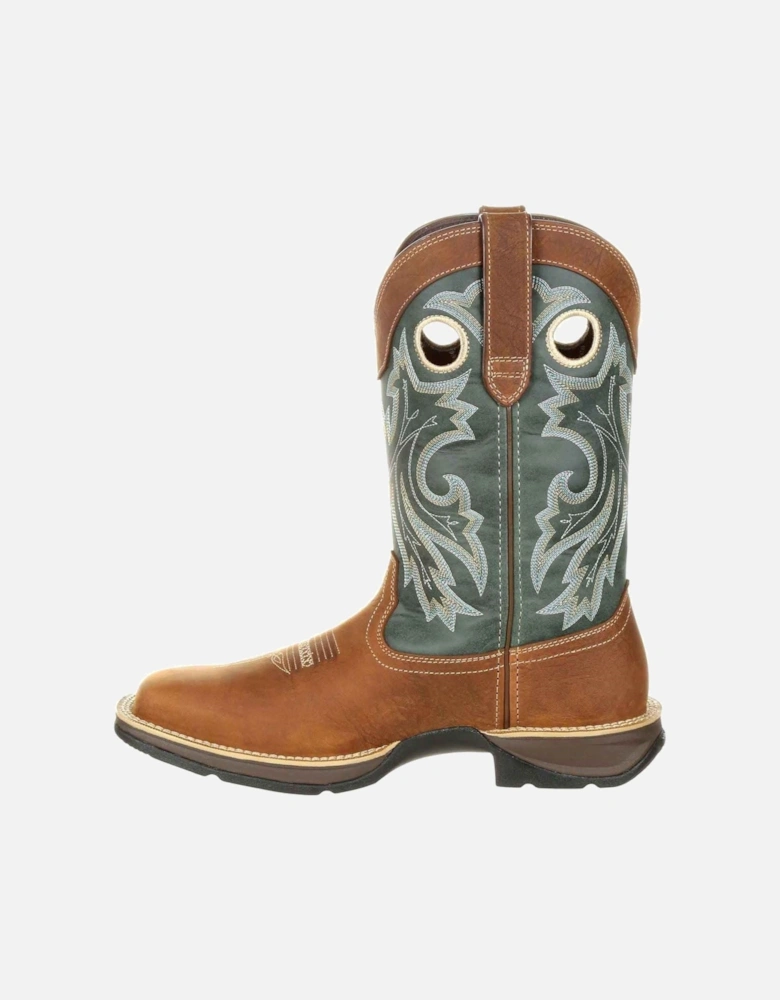 Rebel Leather Men's Saddlehorn/Clover Boots