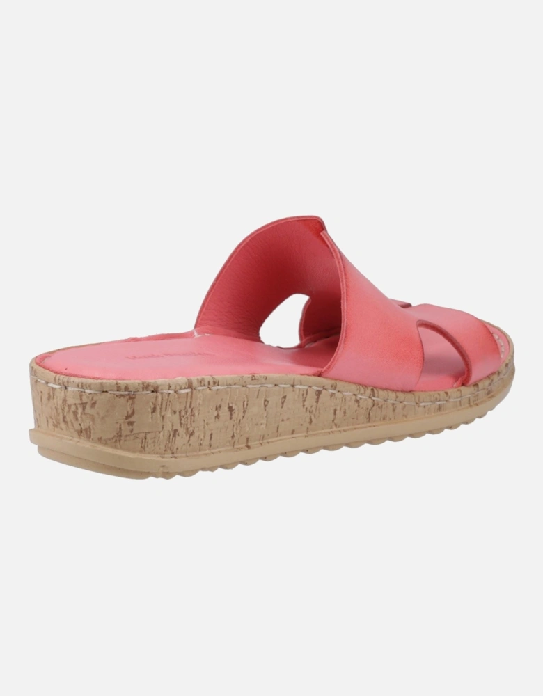Eloise Leather Women's Coral Sandals