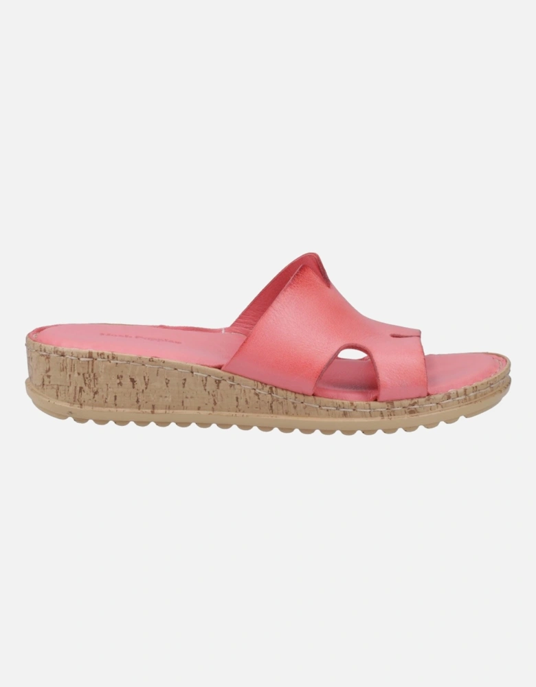 Eloise Leather Women's Coral Sandals