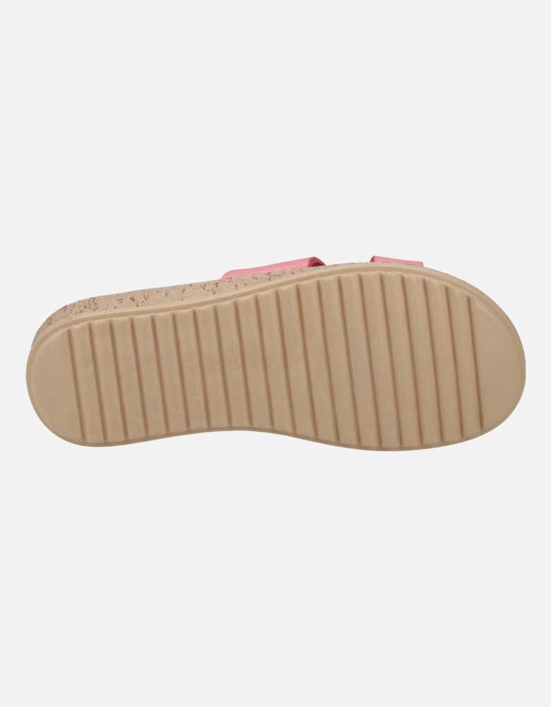 Eloise Leather Women's Coral Sandals