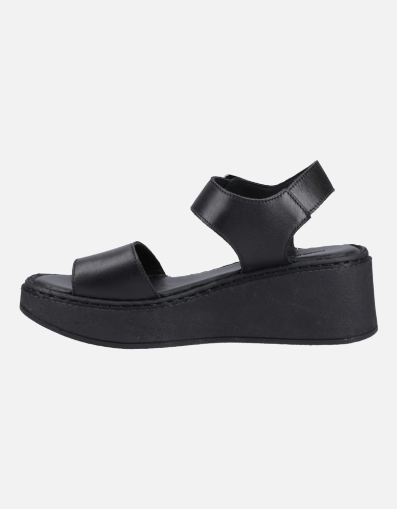 Beatrix Wedge Leather Women's Black Wedges