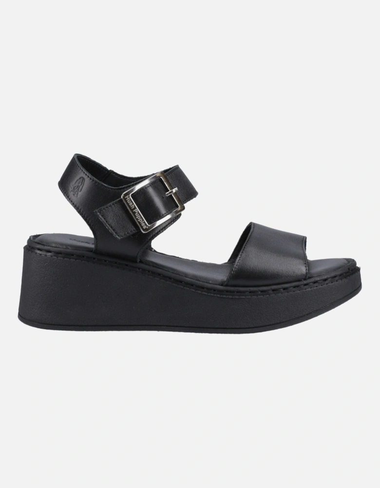 Beatrix Wedge Leather Women's Black Wedges