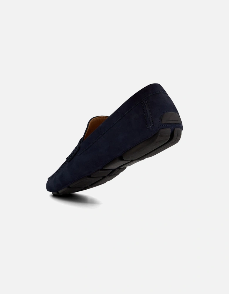 Dune Bradlay Suede Men's Blue Moccasins Shoes