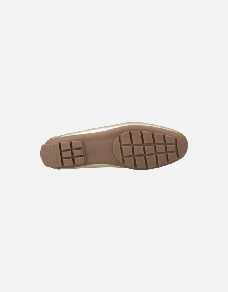 Eleanor Leather Women's Gold Loafers