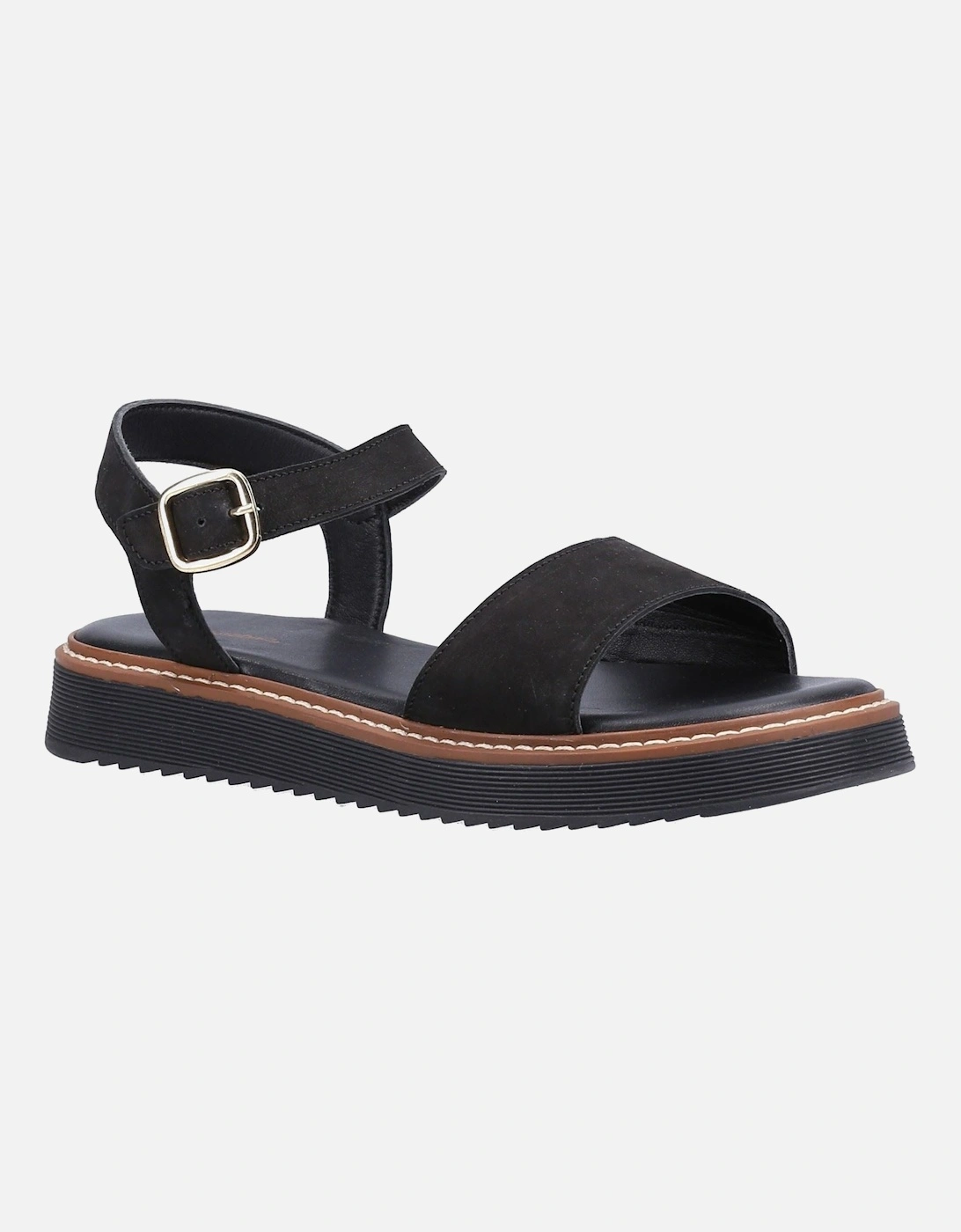 Cassie Nubuck Women's Black Sandals, 10 of 9