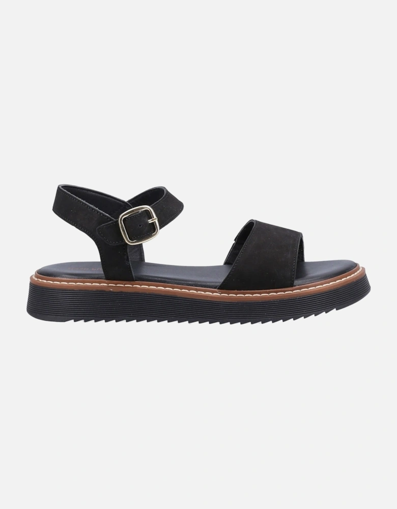 Cassie Nubuck Women's Black Sandals