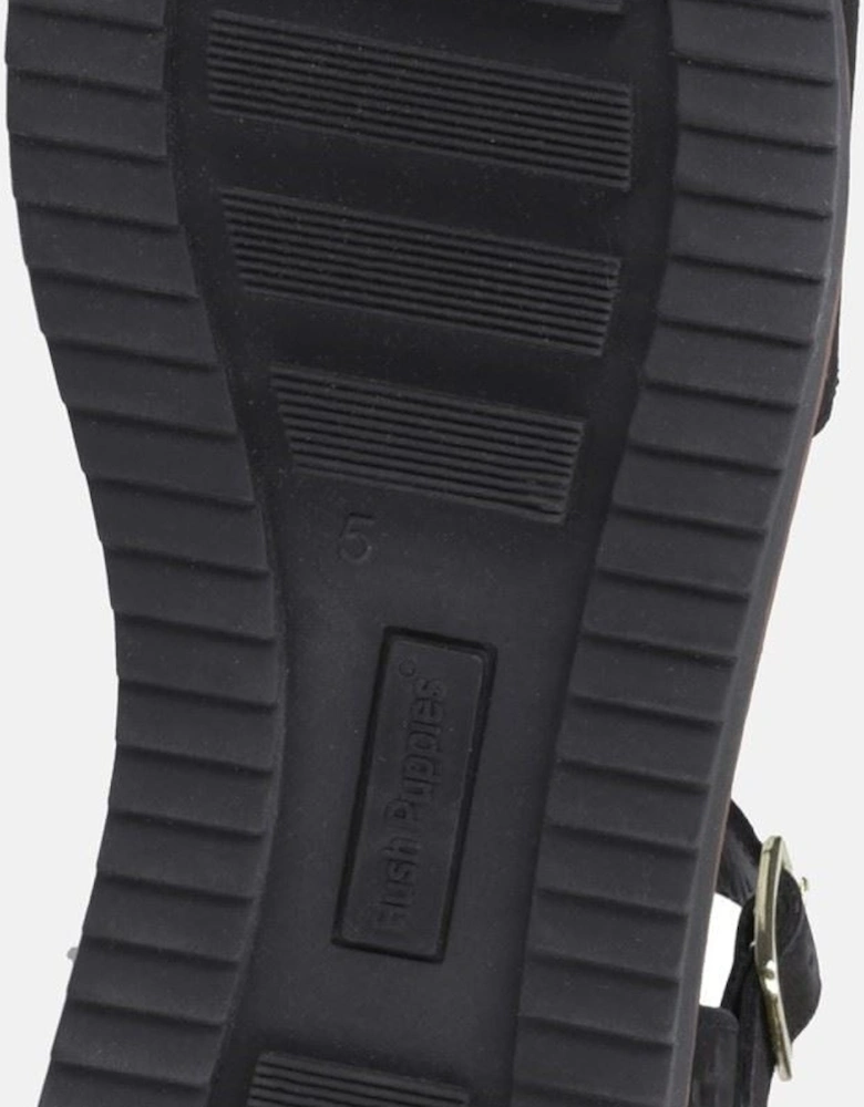 Cassie Nubuck Women's Black Sandals