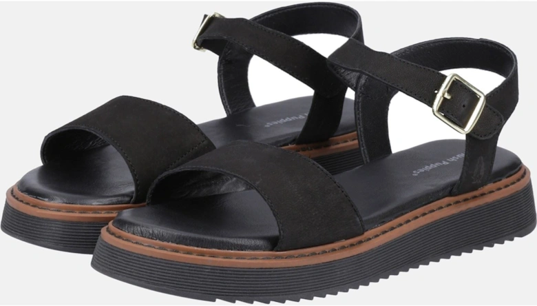 Cassie Nubuck Women's Black Sandals